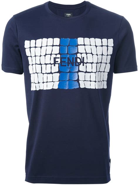 fendi men t-shirt|fendi men's printed t shirts.